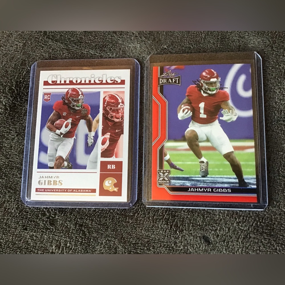 Jahmyr Gibbs RC 2023 Panini Chronicles Draft Pick Rookie Card-Detroit Li…